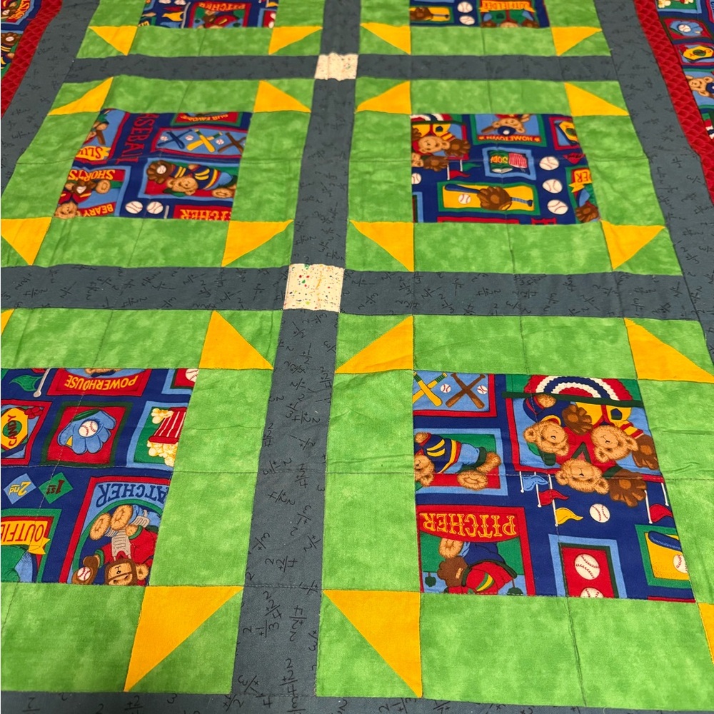 Colorful Kids Patchwork Quilt